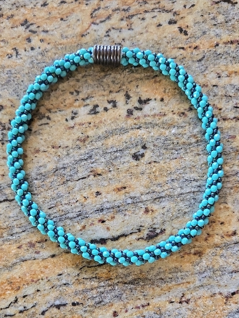 Turquoise Beaded Rope Choker - Women Jewelry